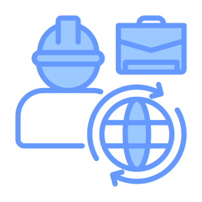 Global Outsourcing, Employee, Labor, Job, Outsourcing, Global icon