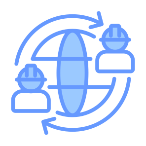 Labor Rotation, Labor, Worker, Rotation, Employee, Global icon