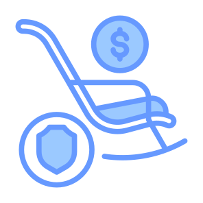 Retirement Insurance, Retirement, Insurance, Pension, Savings, Funds icon