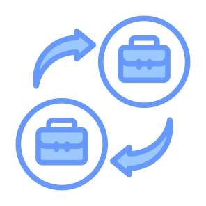 Bb, Collaboration, Work, Trade, Business To Business  icon