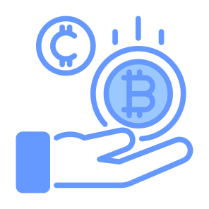 Cryptocurrency, Get Money, Funding, Crypto, Business, Finance, Profit, Bitcoin, Payment, Coin  icon