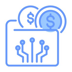 Digital Wallet, Wallet, Digital Money, Coin, Currency icon