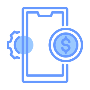 Fintech, Banking, Transaction, Money, Technology, Business, Finance, System  icon