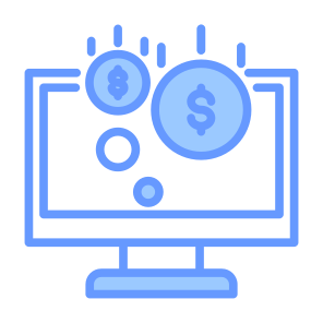 Income, Revenue, Earnings, Browser, Website, Web, Money icon