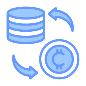 Tokenization, Coin, Exchange, Crypto, Fintech icon