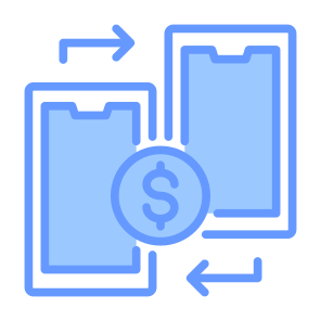 Transaction, Transactions, Peer To Peer, Business, Finance, Banking, Transfer, Dollar, Money  icon