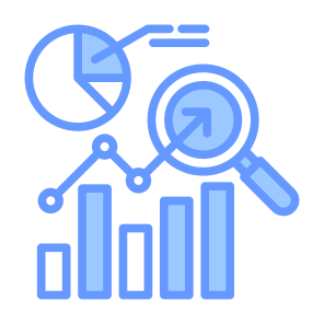 Market, Research, Analysis, Analytics, Pie Chart icon