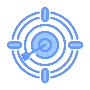 Targeting, Target, Marketing, Aim, Objective icon