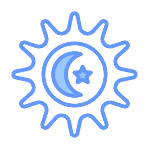 Day And Night, Day, Night, Sun, Moon, Watch, Time And Date icon