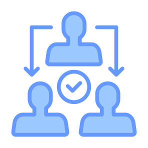 Delegate, Delegation, Workflow, Teamwork, Collaboration  icon