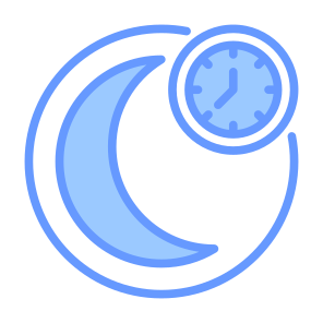 Night, Time And Date, Moon, Time, Hours, Clock icon