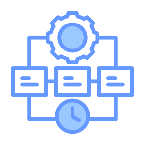 Timeline, Time,  Workflow, Project, Planning, Development, Clock, Organizing icon