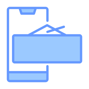 Close, Sign, Signboard, Mobile Phone, Open icon