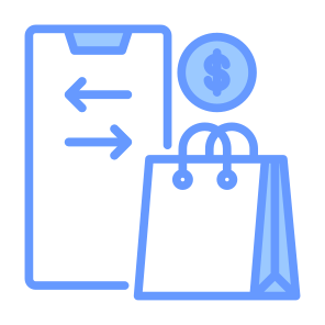 Online Payment, Mobile Phone, Cash,  Mobile Payment, Money Transfer, Ecommerce icon