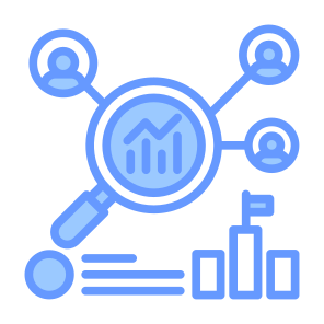 Competitive Analysis, Marketing,  Research, Customer, Statistics icon