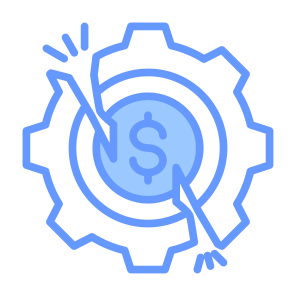 Disruption, Market, Crash, Crisis, Bankruptcy icon