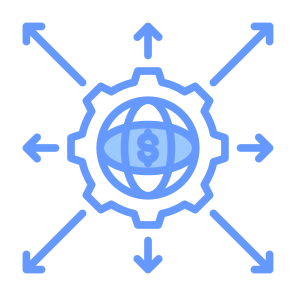 Expansion, Expand,  Global, Distribution, Strategy icon