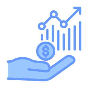 Investment, Sales,  Income, Growth, Statistics icon