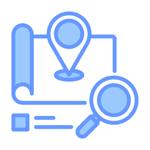 Location Analysis, Search, Research, Scope, Maps And Location icon