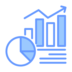 Metrics, Chart, Graph, Statistics, Data icon