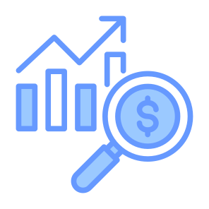 Potential, Market, Analysis,  Report, Growth icon