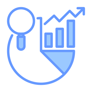 Quantitative, Analysis, Sales, Data, Research icon