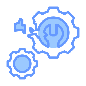 Disruption, Failure, Defect, Break, System  icon