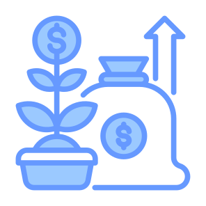 Investment, Dollar, Growing, Profit, Money  icon