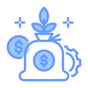 Investment, Fund, Salary, Money Bag, Management  icon