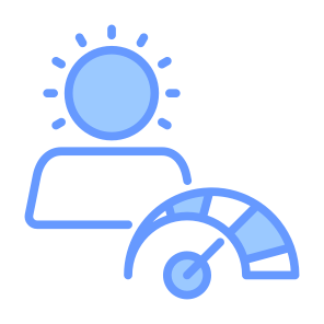 Over Confidence, User, Indicator, Performance, Level icon