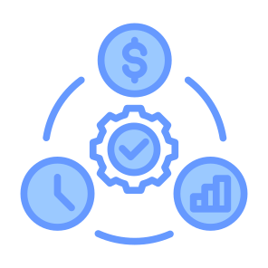 Project Management, Cost, Investment, Management, Time  icon