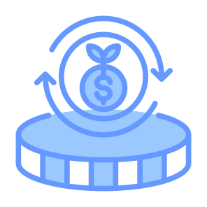 Return On Investment, Growing, Invest, Money, Dollar  icon