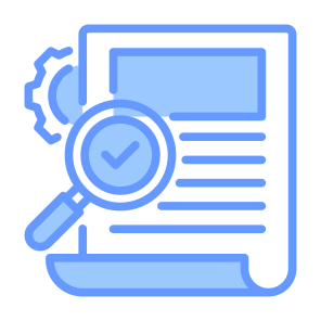 Validation, Audit, Survey, Checking, Research  icon