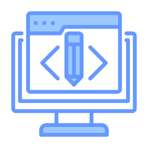 Web Designing, Computer, Programming, Coding, Editor icon