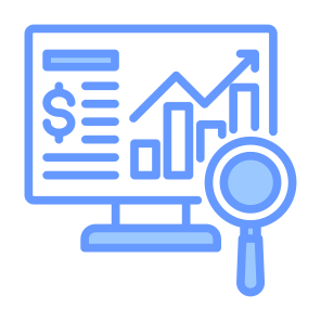 Analysis, Data Visualization, Search Data, Analysis, Research  icon