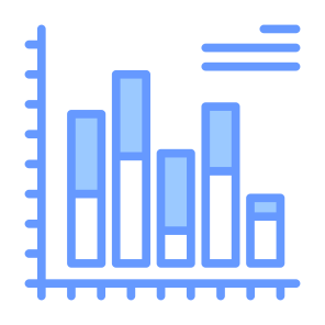 Bar Chart, Graph, Statistics, Metric, Analytics  icon