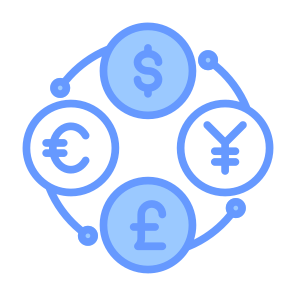 Currency, Exchange, Money, Euro, Yen icon