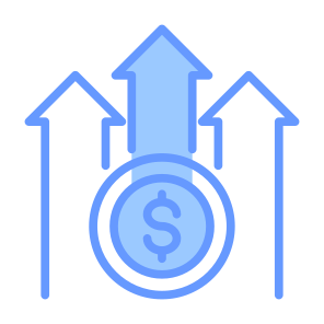 Profit, Earning, Revenue, Growth, Money  icon