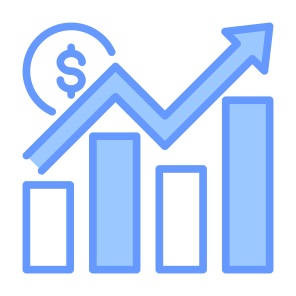 Profit, Statistics, Increase, Bar Graph, Growth  icon
