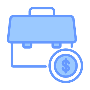 Briefcase, Money, Suitcase, Bag, Dollar, Salary, Portofolio icon