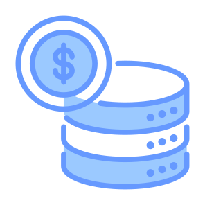 Data, Database, Money, Dollar, Server, Finance, Big Data icon