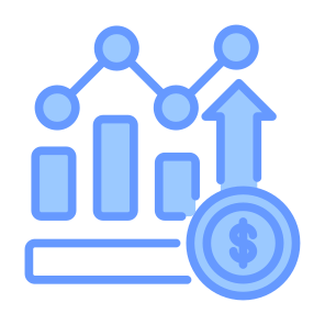 Growth, Money, Chart, Statistics, Dollar, Finance, Stock Market, Financial Profit icon