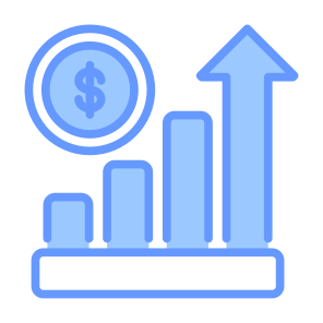 Growth, Money, Graph, Dollar, Financial, Profit  icon