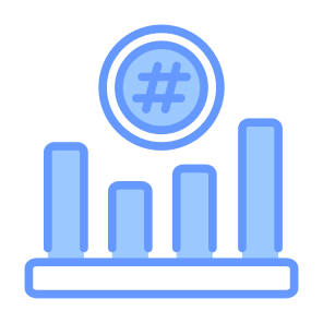 Hash Rate, Money, Graph, Statistic, Bar Chart  icon