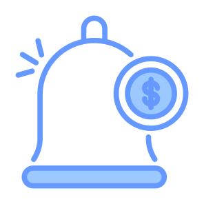 Payment Notification, Money, Dollar, Coin, Alarm, Currency, Payment, Notification icon