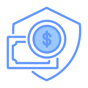 Security, Money, Shield, Dollar, Coin, Pay, Cash, Protected, Banking icon