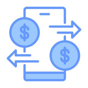 Transaction, Smartphone, Dollar, Electronic, Banking, Payment Method, Mobile Payment, Online Payment icon