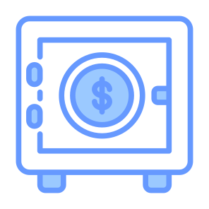 Vault, Security, Dollar, Saving, Locker, Banking, Safe Box, Safe Deposit icon