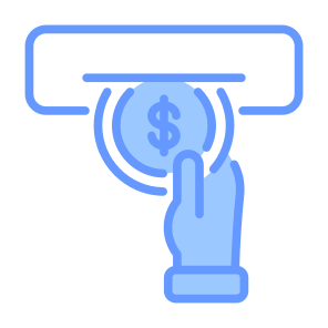 Withdraw, Money, Hand, Coin, Currency, Accounting, Atm, Business And Finance, Money Withdrawal, Cashmachine icon
