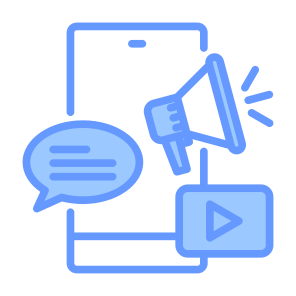 Advertisement, Social Media, Marketing,  Megaphone, Advertising, Promotion icon